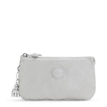 Kipling Creativity Large Klassieke Metallic Pouch Tassen Beige | BE 2072YX